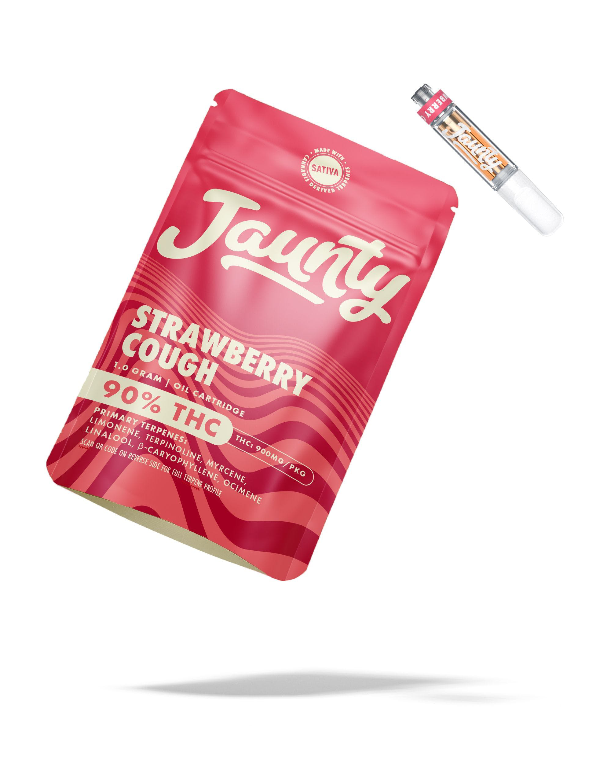 Jaunty Jaunty - Strawberry Cough - 510 Vape Cart - 1g - Frass Box Cannabis  Dispensary in Bronx, NY