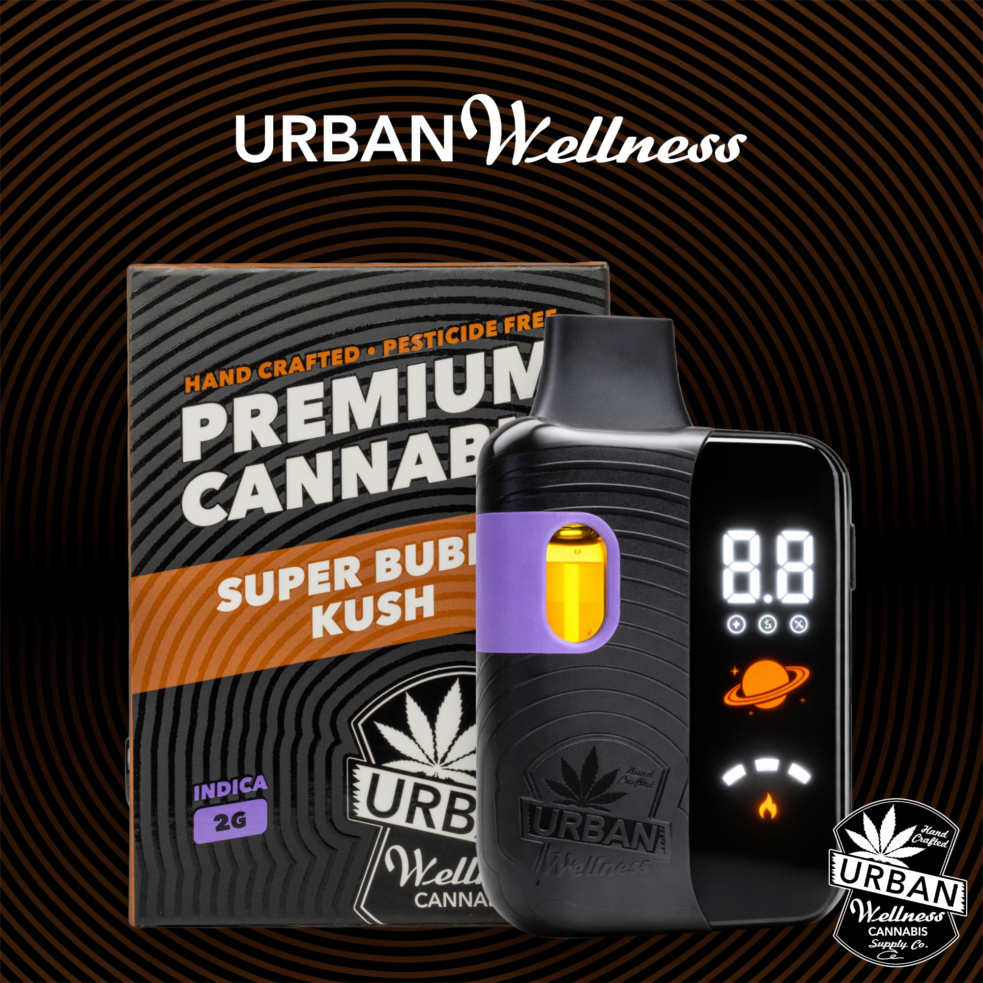 Urban Wellness Super Bubba Kush [2000mg] - Urban Wellness Cannabis