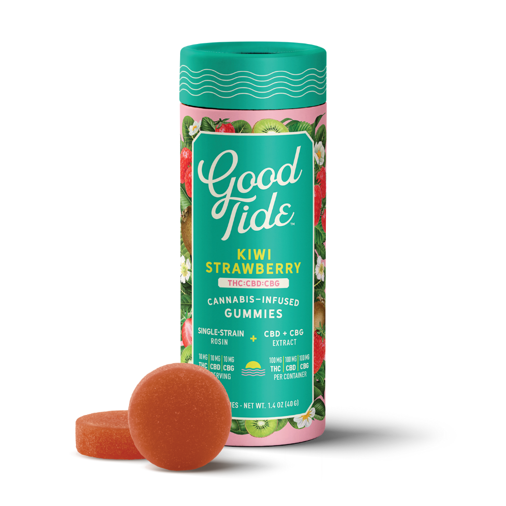 Good Tide Kiwi Strawberry 1:1:1 CBD + CBG Single-Strain Rosin