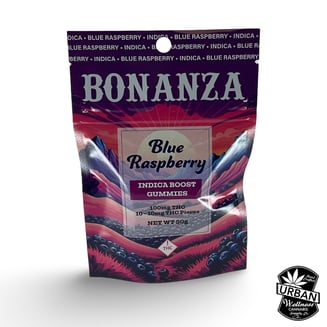 Bonanza Blue Raspberry - Indica (100mg)