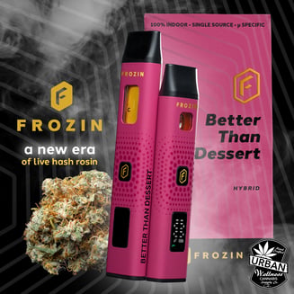 Frozin Hash Freak [1000mg] - Live Rosin AIO Cart - Urban Wellness Cannabis  Dispensary in NM