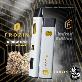 Frozin Hashio's [1000mg] - Live Rosin AIO Cart - Urban Wellness Cannabis  Dispensary in NM