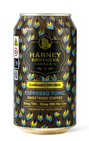 Harney Brothers Espresso Tonic - 12oz Can 10mg - Harney Brothers