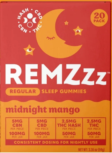 REMZzz Midnight Mango - 20pk Gummies 100mg - REMZzz - Dazed
