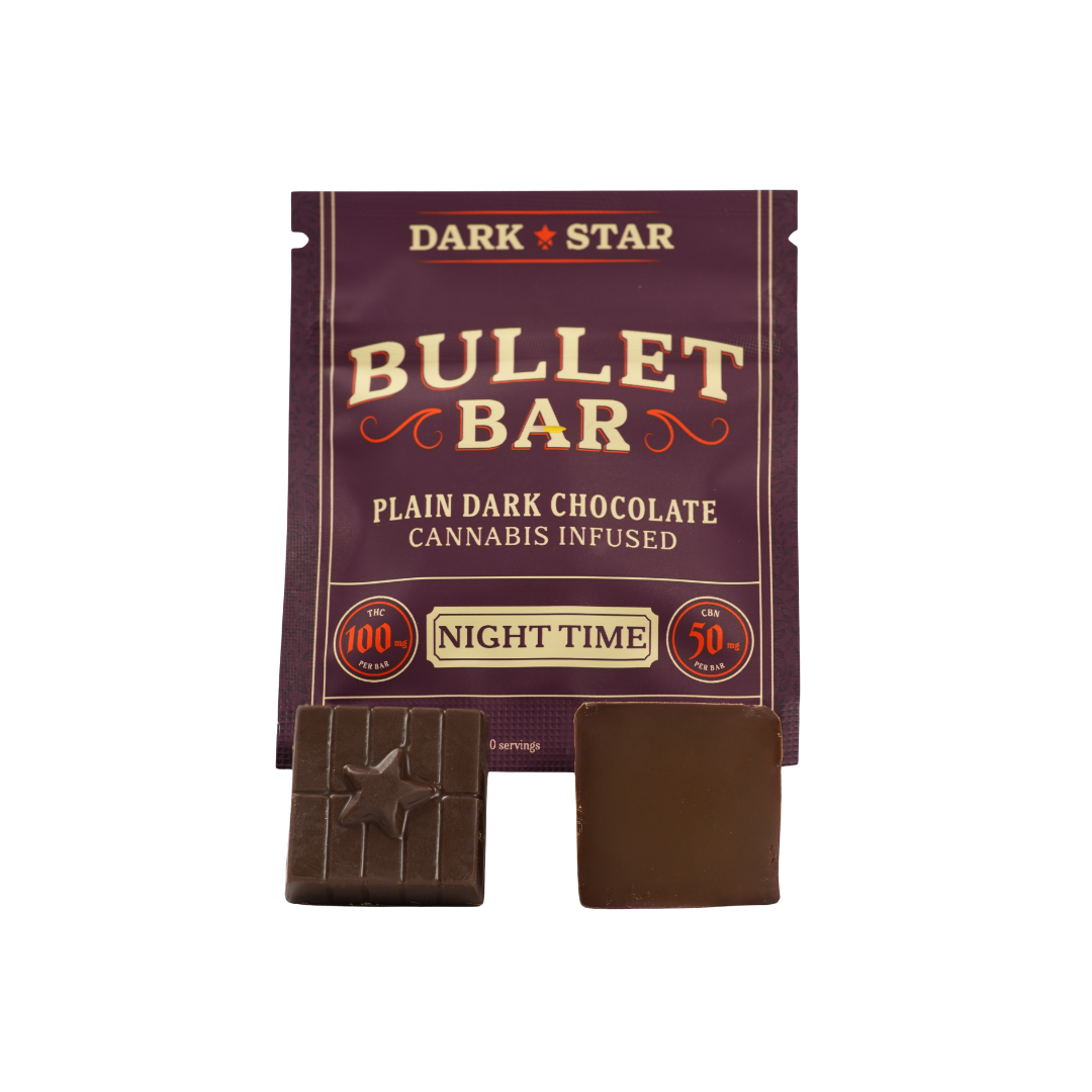 Dark Star Nighttime Dark Chocolate - 1Pc Bullet Bar 2:1 100mg