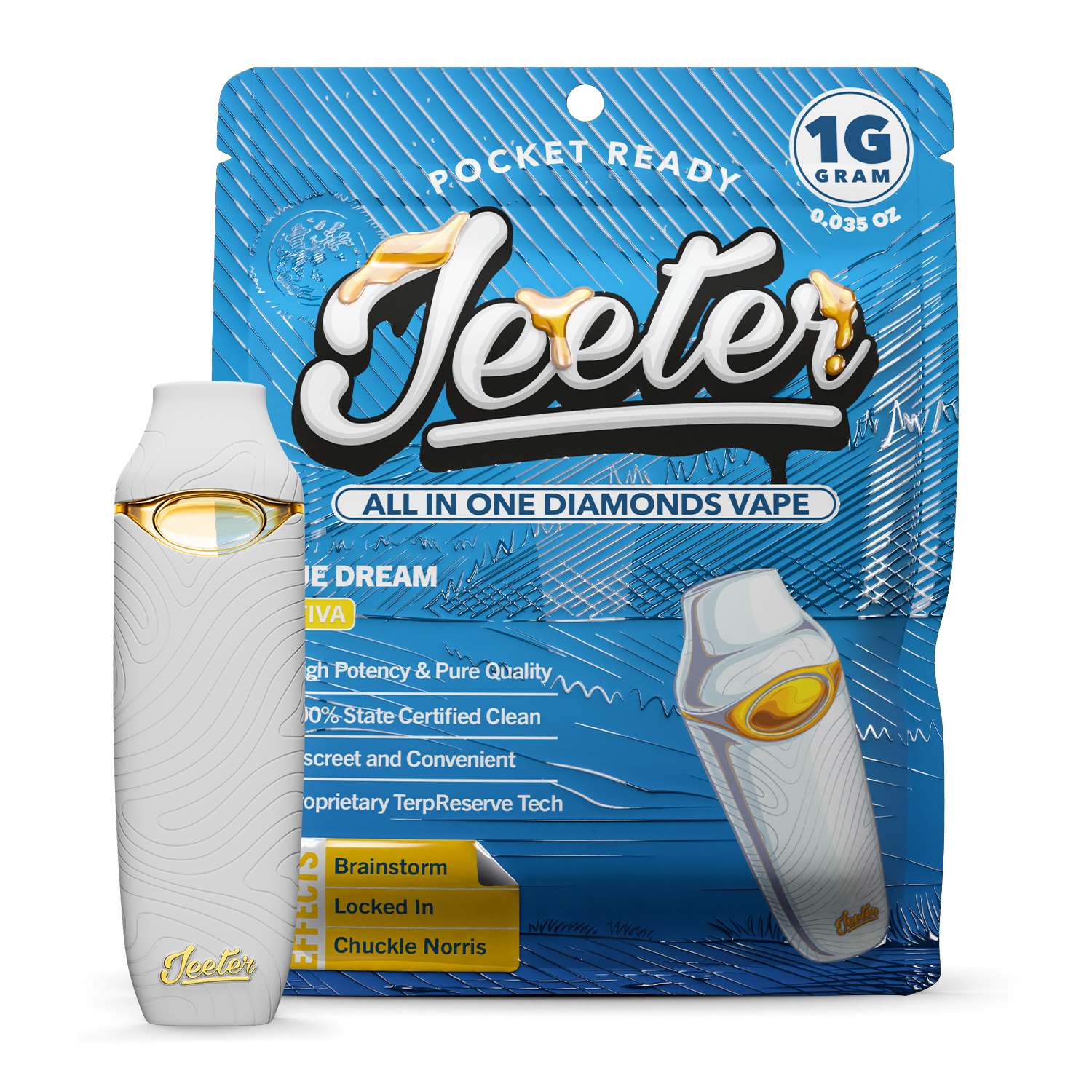 cambridge vapes blue diamond Jeeter Dream | Liquid Dispo | 1g (S) Flavor:Strawberry Mint Blu Bar Grape Ice Multicolor