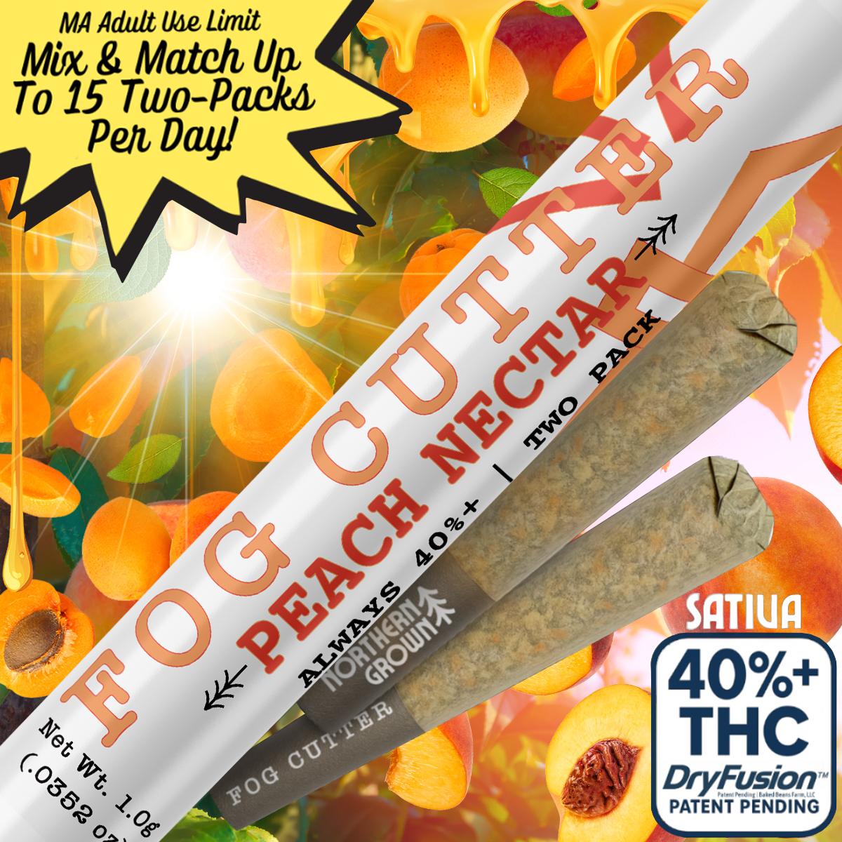 Wavez Peaches and Cream | Infused Pre-roll | 1g (S) - The Boston