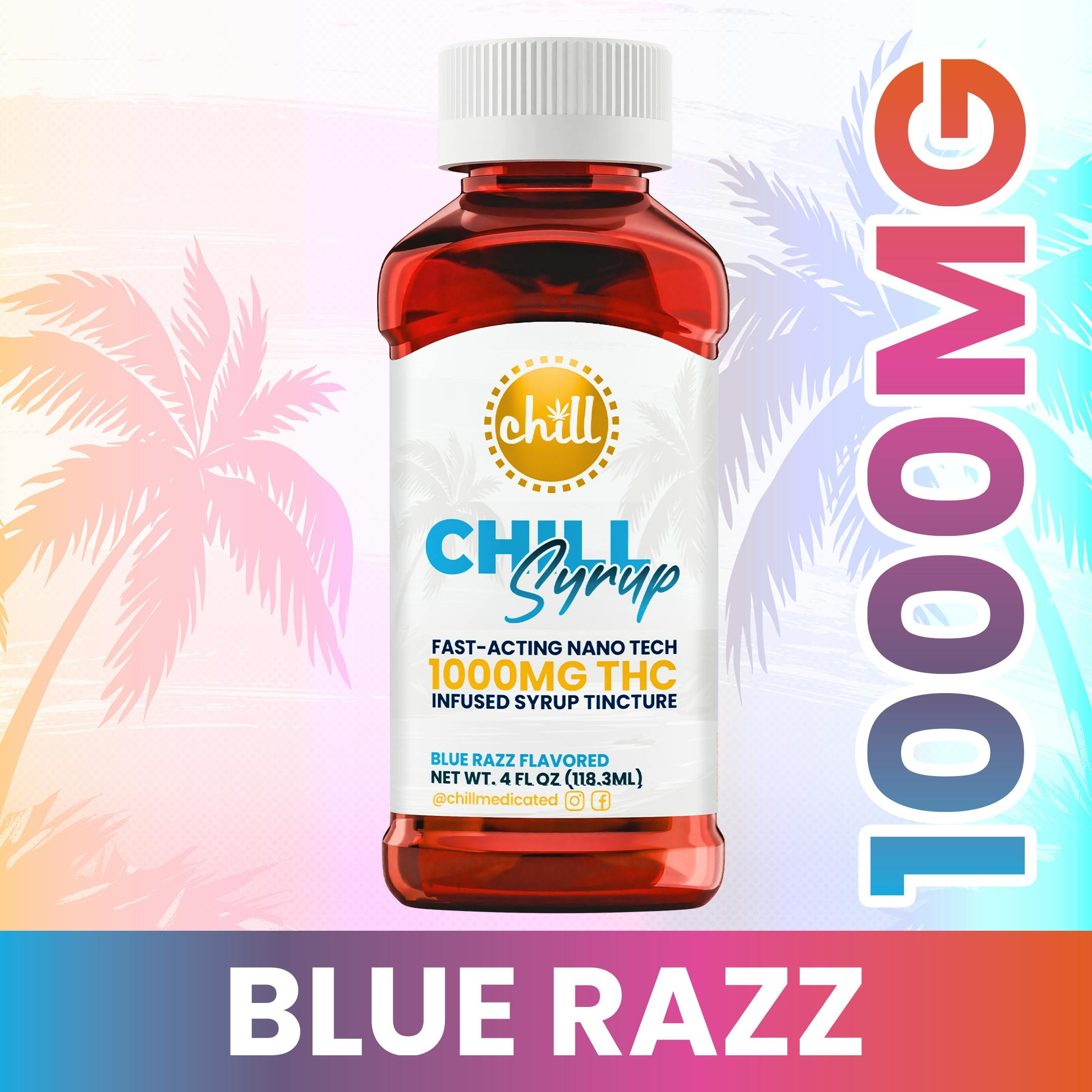 Chill Medicated Chill - Fast-Acting Blue Razz Syrup Tincture