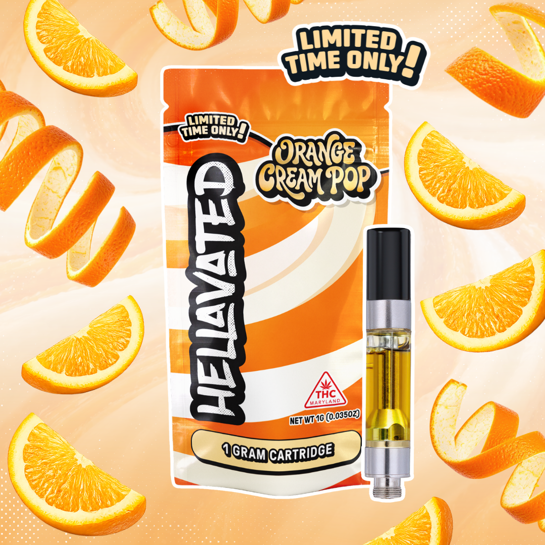 Hellavated Orange Cream Pop (Vape Cart) | Hellavated - Haven