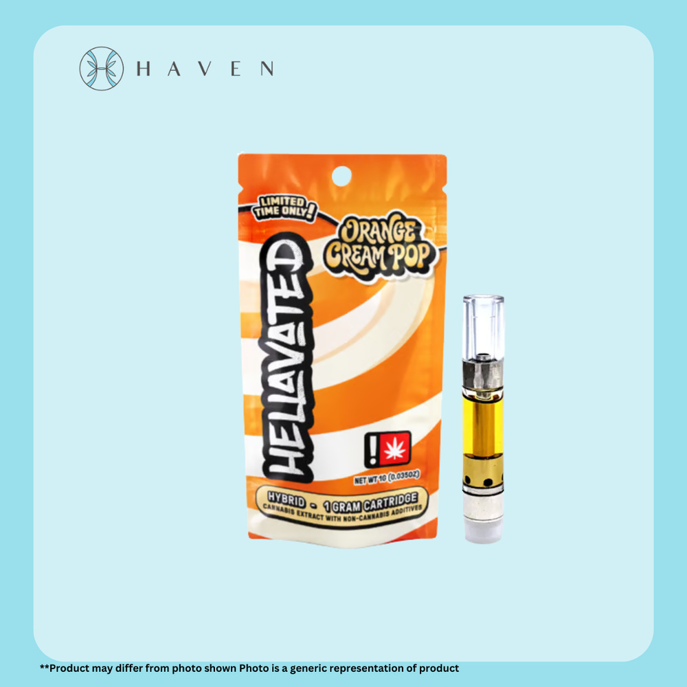Hellavated Orange Cream Pop (Vape Cart) | Hellavated - Haven Hellavated Orange Cream Pop (Vape Cart) | Hellavated - Haven