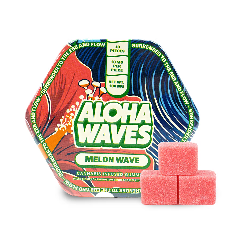 Aloha Waves Melon [10pk] (100mg) - FlynnStoned Cannabis Company