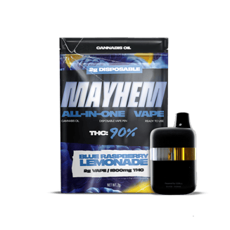 Mayhem Blue Raspberry Lemonade [2000mg] - FlynnStoned Cannabis Company  Dispensary in NY