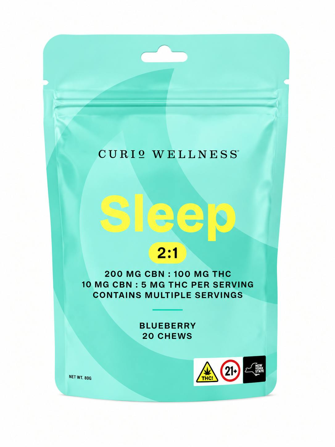 Curio Wellness Curio Wellness | Sleep 2:1 | Chews | 20ct - Chrome