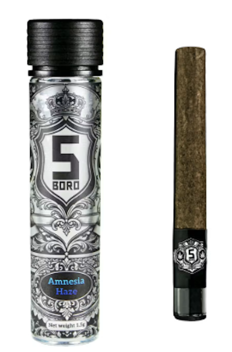 5 Boro 5 Boro - Amnesia Haze 1.5 Gram Blunt - Chrome Flwrs