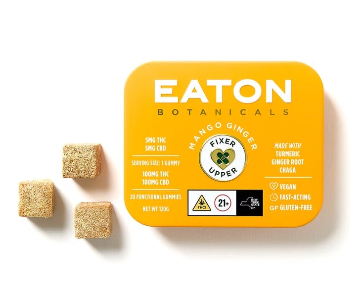 Eaton Botanicals | Mango Ginger Fixer Upper THC:CBD 1:1 | 100mg image 0