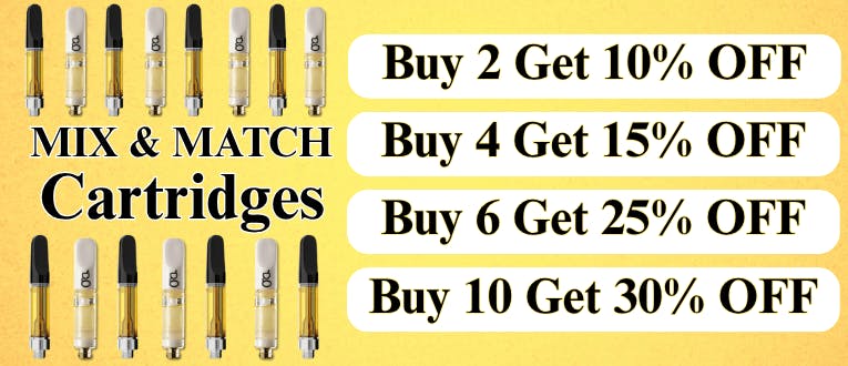 Cartridges | 2-10% Off | 4-15% Off | 6-25% Off | 10-30% Off