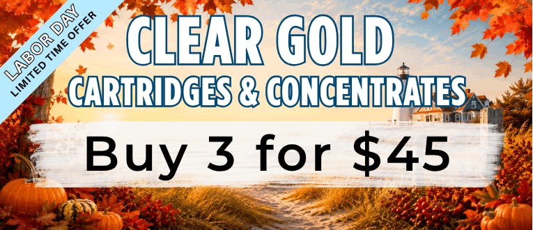 Labor Day Bundle | Clear Gold | Concentrates & Cartridges | 3 for $45