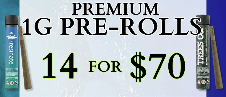 1g Pre-Rolls | 14 for $70