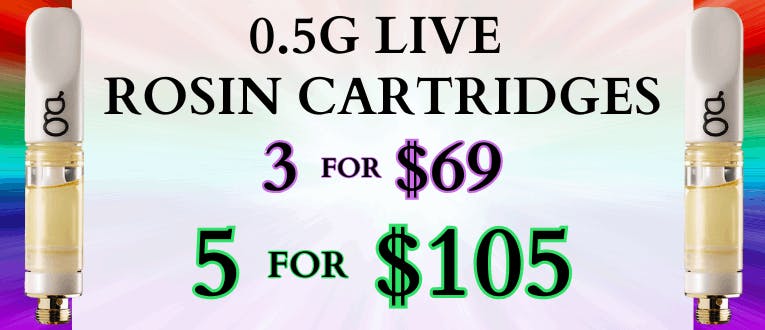 0.5g Live Rosin Bundle | 3 for $69 | 5 for $105 