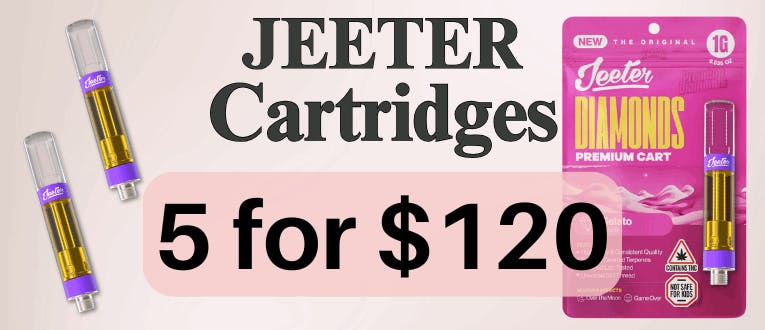 Cartridges | Jeeter | 1g | 5 for $120