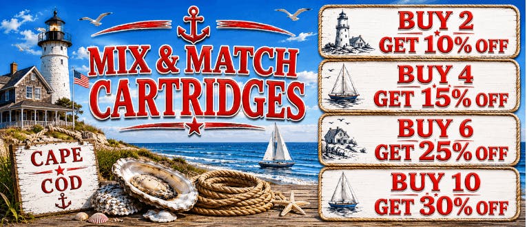 Cartridges | 2-10% Off | 4-15% Off | 6-25% Off | 10-30% Off