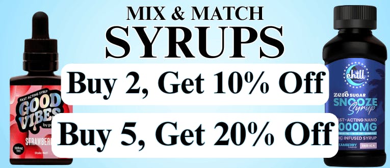 Syrups | 2 for 10% Off | 5 for 20% Off