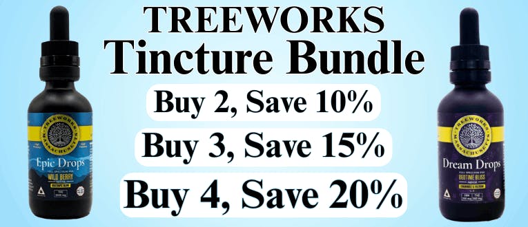 Tinctures | Treeworks | 2 for 10% Off | 3 for 15% Off | 4+ for 20% Off