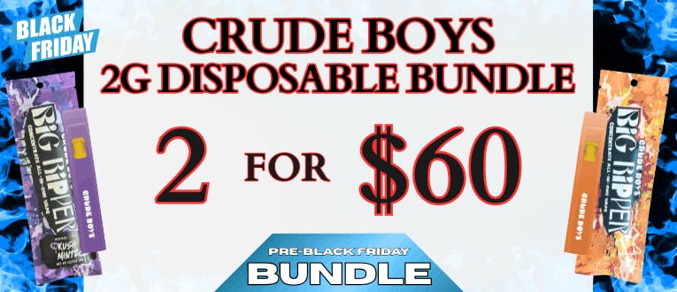 Crude Boys 2g Disposable Bundle