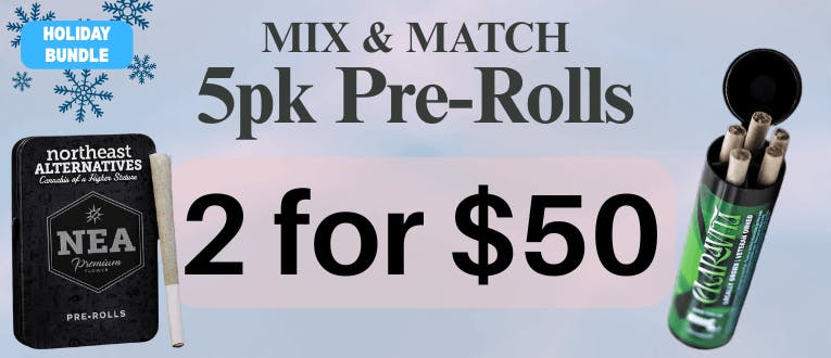Pre-Roll Packs | Claravita & NEA | 5pks | 2 for $50