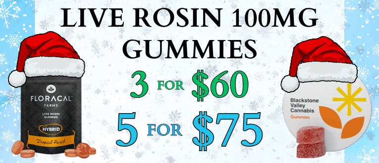 Live Rosin Gummies | 3 for $60 | 5 for $75
