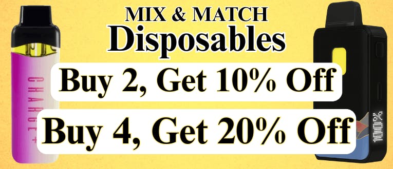 Disposables | 1g & 2g | 2 for 10% Off | 4 for 20% Off
