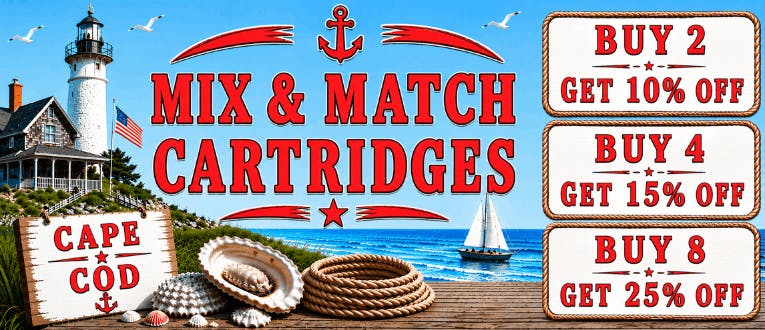 Cartridges | 2-10% Off | 4-15% Off | 8-25% Off