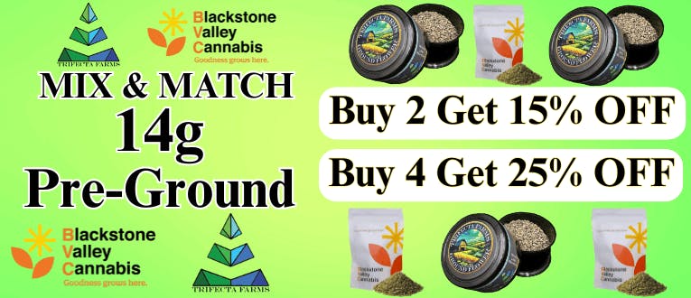 14g Pre-Ground | 2 for 15% Off | 4 for 25% Off