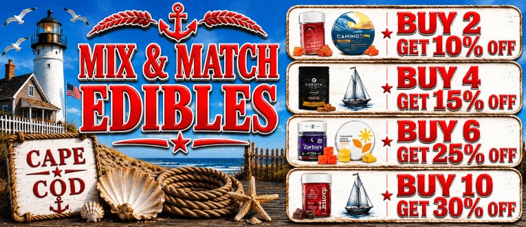 Edibles | 2-10% Off | 4-15% Off | 6-25% Off | 10-30% Off