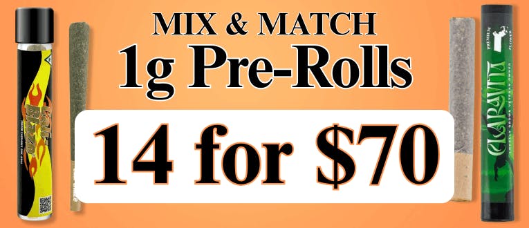 Pre-Rolls | 1g | 14 for $70