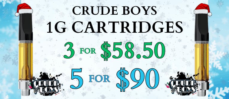 Crude Boys 1g Cartridge Bundle