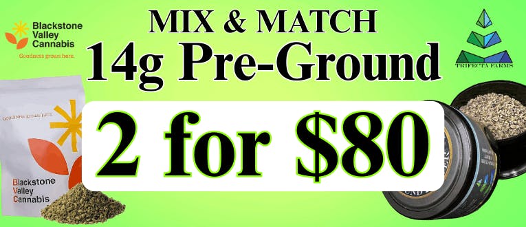 Pre-Ground | Half Ounces | 2 for $80