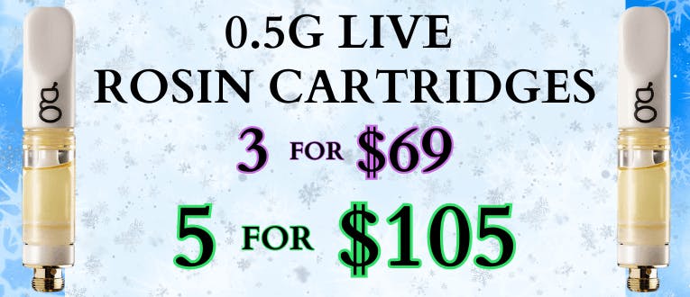0.5g Live Rosin Bundle | 3 for $69 | 5 for $105 