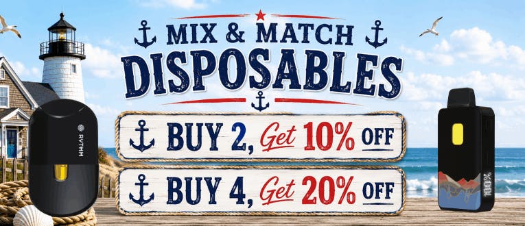 Disposables | 1g & 2g | 2 for 10% Off | 4 for 20% Off