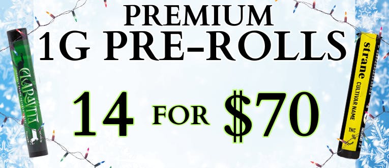  1g Pre-Rolls | 14 for $70