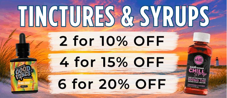 Tinctures | 2 for 10% Off | 4 for 15% Off | 6 for 20% Off