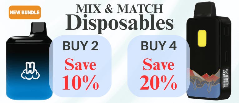Disposables | 1g & 2g | 2 for 10% OFF | 4 for 20% OFF