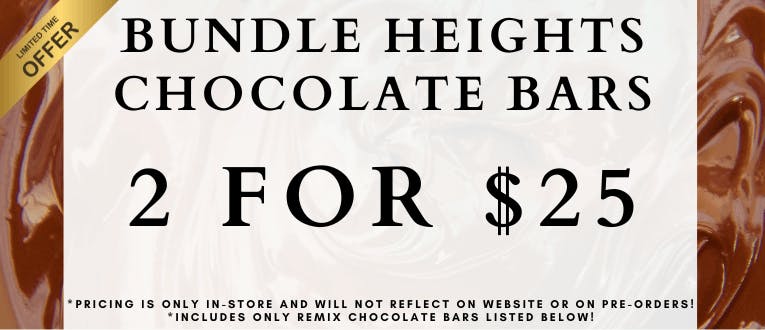Heights 100mg Chocolate Bars 2 for $25