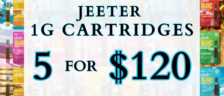 Cartridges | Jeeter | 1g | 5 for $120