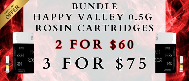 Happy Valley 0.5g Rosin Carts Bundle