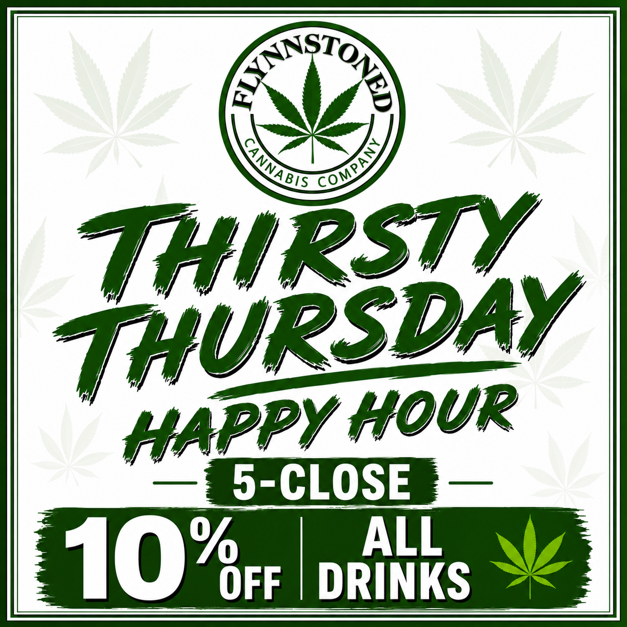 FlynnStoned Thirsty Thursday Happy Hour 5-Close (eligible items)