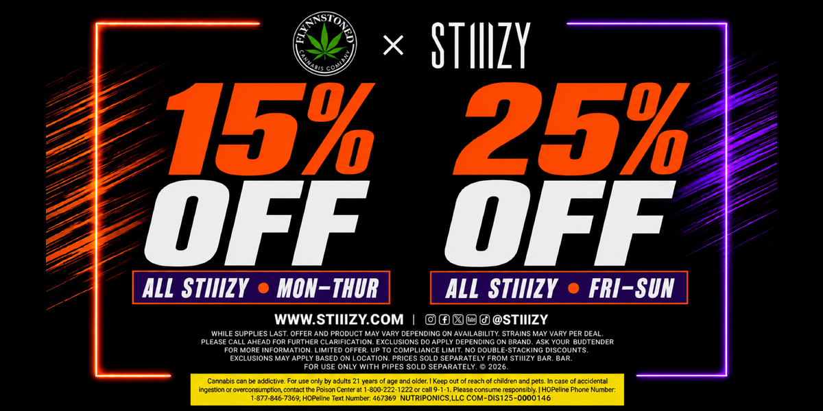 FlynnStoned Stiiizy Weekends (eligible items)
