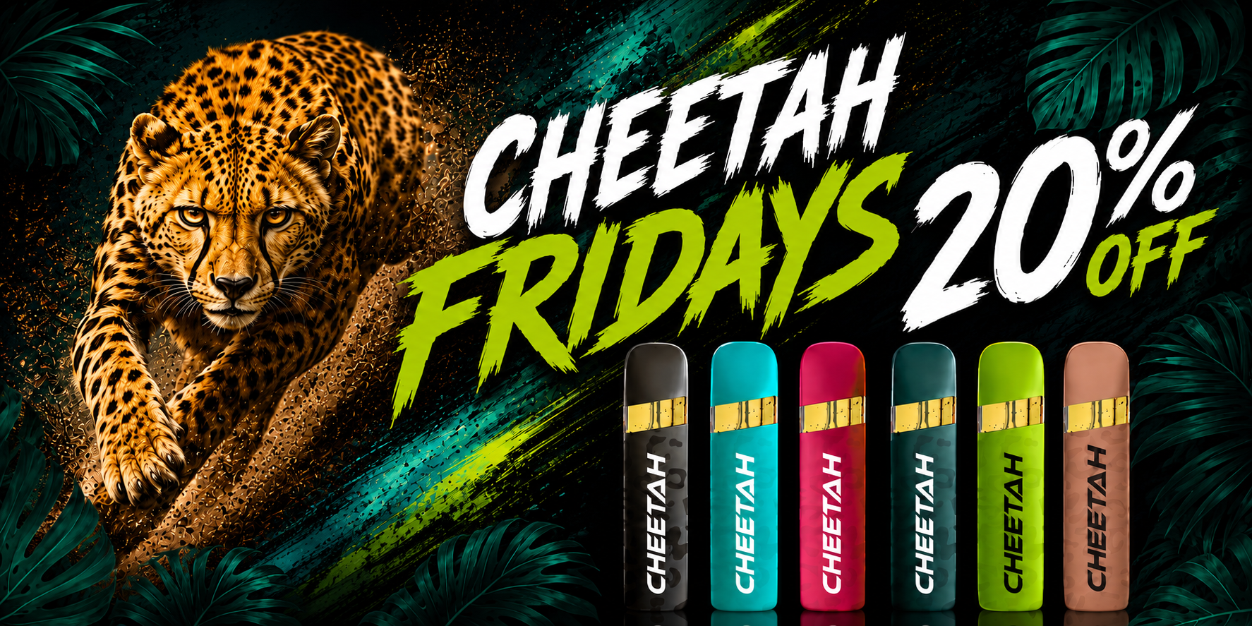 FlynnStoned Cheetah Fridays (eligible items)